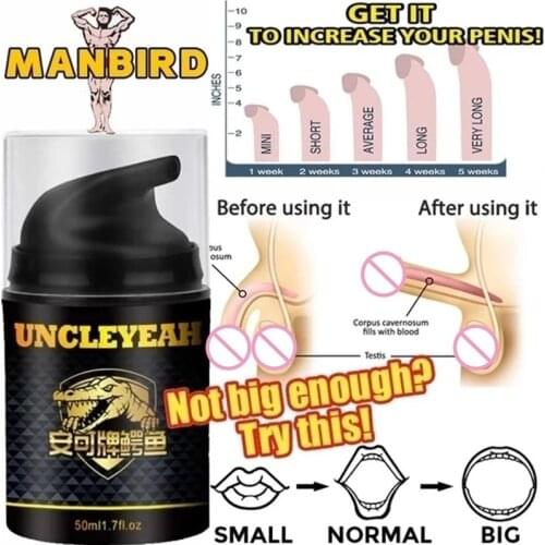 Penis Enlargement Cream Male Penile Massage Oil Erection Enhance Growth Big Dick Increase Thicken Delay Sex Products Lubricant