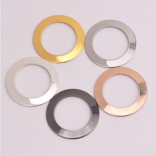 28.5mm 5 color ring copper ring pendant DIY handmade pendant minimalist personality earring pendant jewelry accessories