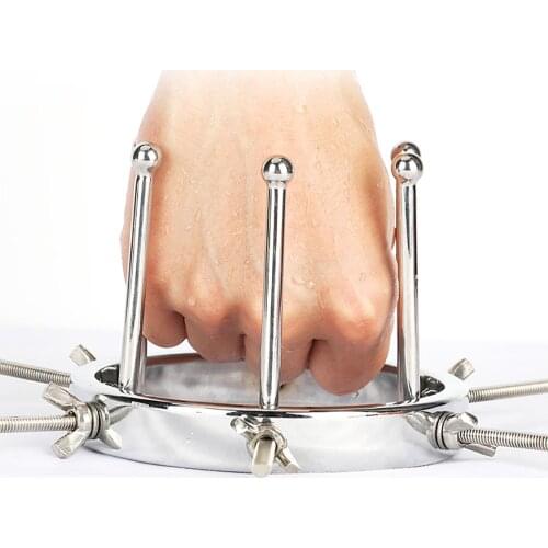 Metal Anal Expander Vaginal Dilator Clamp Adjustable Size Vaginal Speculum Butt Plug for Women Men Adult Anal Sex Toy Analplug