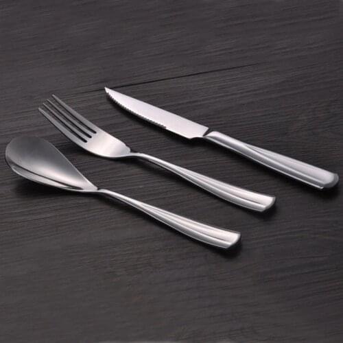 3pcs Stainless Steel Dinnerware Set Promotion dinnerware set Culinary Food Cutlery Tableware Set Dpoon Fork Knife