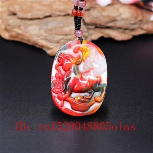 Natural Color Hetian Jade Stone Dog Pendant Necklace Chinese Jadeite Jewelry Charm Amulet Carved Gifts for Women Men