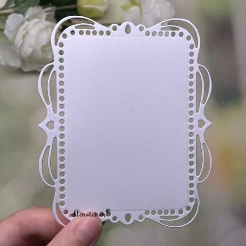 New Wavy lace strip frame Metal Cutting Dies for DIY Scrapbooking Album Paper Cards Decorative Crafts Embossing Die Cuts