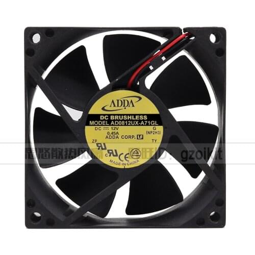 New original AD0812UX-A71GL 8CM 8025 DC12V 0.45A axial fan gale volume computer case fan