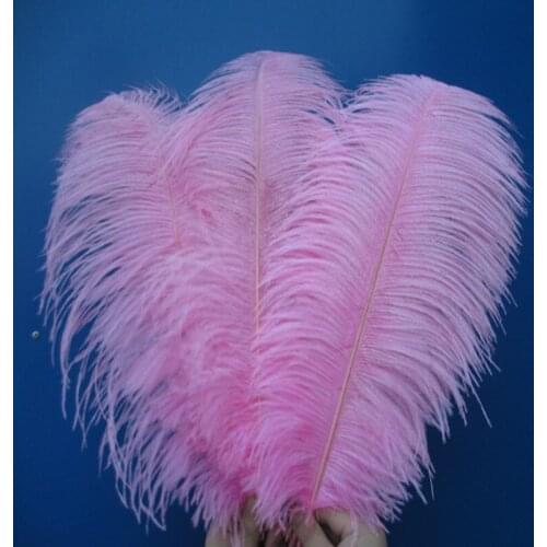 Wholesale beautiful pink ostrich feathers 50pcs 18~20 inches / 45-50 cm Weddings & Celebrations feathers