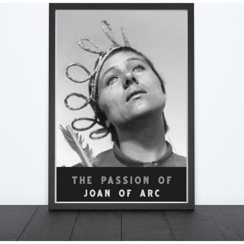 The Passion of Joan of Arc (1928) Poster Silent French Historical Film Wall Decor La Passion de Jeanne d'Arc Art Gift