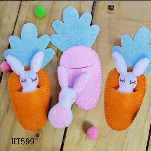 Lovely rabbit and carrot- New Die Cutting And Wooden Mold,HT599 Suitable For Common Die Cutting Machines On The Market
