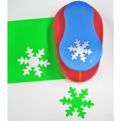 Snow Cutter Craft Punch Snowflake 2" Hole Puncher Scrapbook Scrapbooking Punched Paper Flowers Punches Childrens Diy Embossers