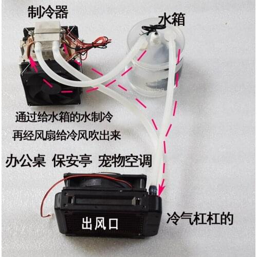 DIY electronic car air conditioner 12V semiconductor cooler / portable pet air conditioner