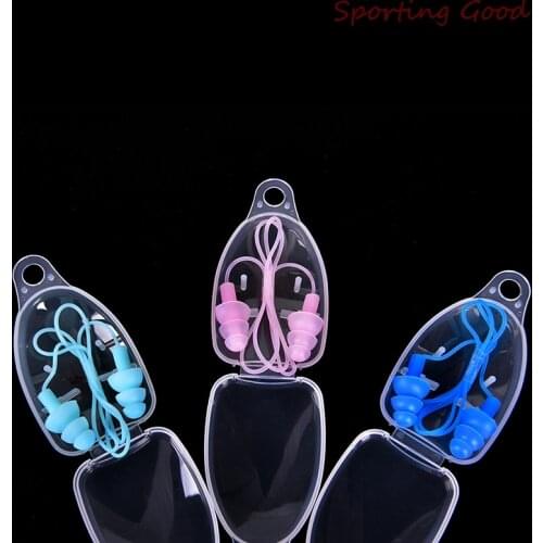 1PCS Silicone Swimming Ear Plugs Universal Soft Earplugs Pool Accessories Water Sports Swim Ear Plug 8 Colors