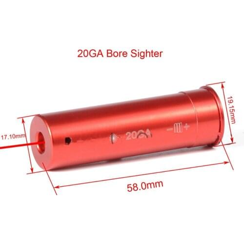 Tactical Red Laser Sight Bullet BoreSighter 7x57 5.45X39 7.62X39 20GA .308 .222 .45 7mm 9mm Caliber Cartridge Tactical Pointer