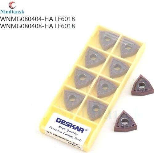 Factory price 10PCS WNMG080404 WNMG080408-HA LF6018 internal turning insert CNC lathe turning tool 100% original carbide insert