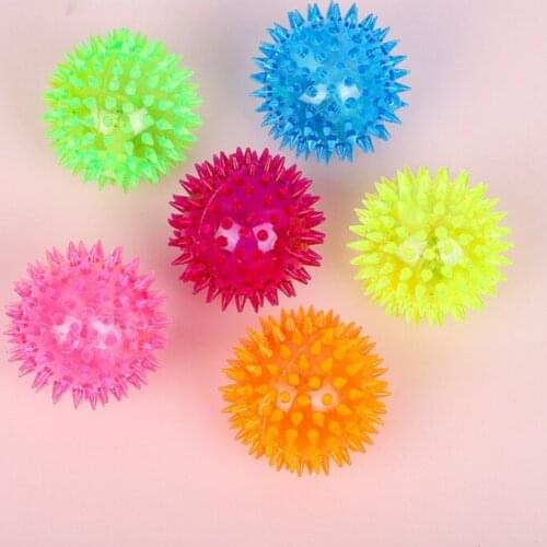 Pet Supplies Pet Ball Toys Rubber PVC Toy Balls Sound Toy Balls for Pets Shine Ball Cat Toys Interactive Cat Toys Cat Supplies