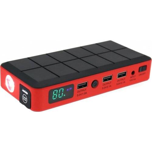 WINTUWAY Car Jump Starter 9600mAh Emergency Car Power Bank Car Jump Starter 12V Mini Portable Multifunctional Starting Device