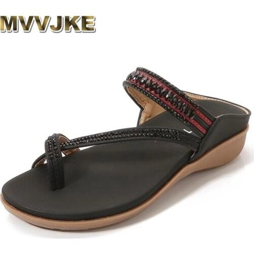 MVVJKE New Women Slippers Summer Fashion Cross Straps Female Casual Slip On Beach Flip Flops Ladies Shoes