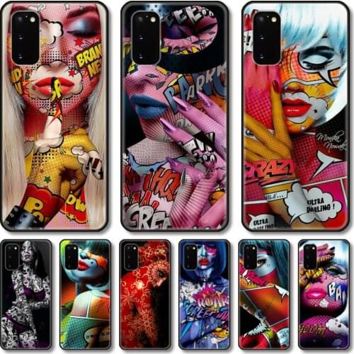 Sexy cool women Phone Case For Samsung Galaxy Note S21 20 10 9 E Lite UW Ultra 5G PRO Black Shell Cover