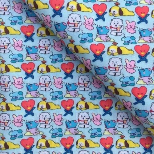 50*145cm Cartoon Patchwork Polyester Cotton Fabric for Tissue Sewing Quilting Fabrics Needlework Material DIY Handmade,c15180