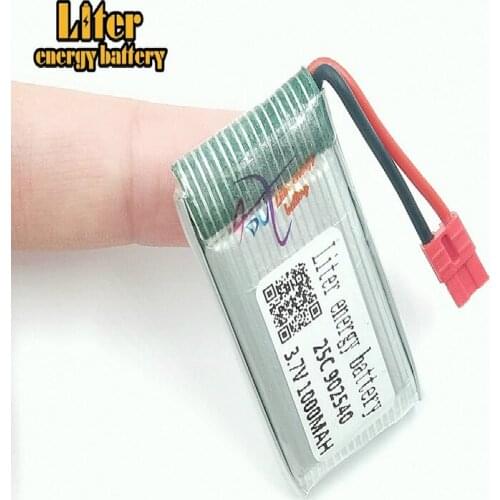 3.7V 1000mah 902540 Lipo Battery For X5HC X5HW RC Quadcopter Spare Parts Battery RC Camera Drone Accessories