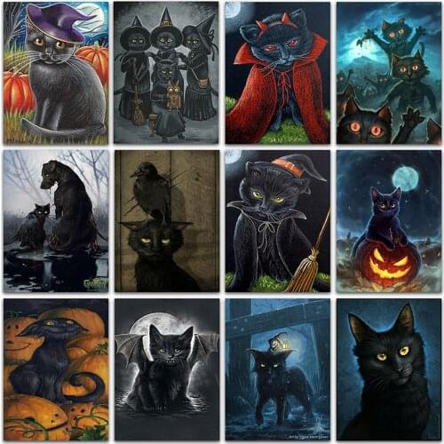 5D DIY Diamond Painting Cartoon animal Cat Full Square&Round Diamond embroidery Cross stitch Diamond mosaic paint art home decor