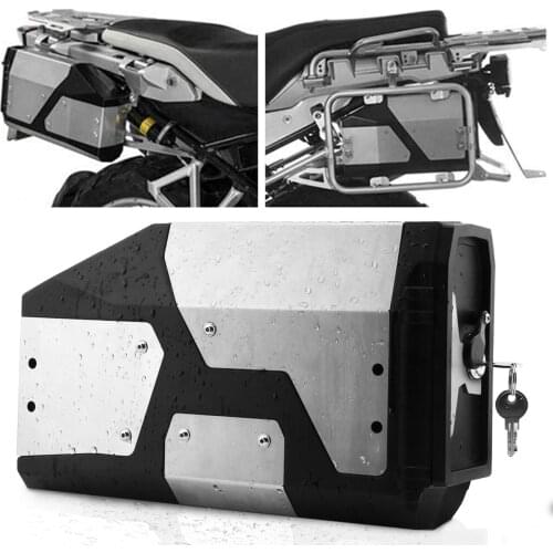 Big sale! Tool Box For BMW r1250gs r1200gs lc & adv Adventure all years 2012 for BMW r 1200 gs Left Side Bracket Aluminum box
