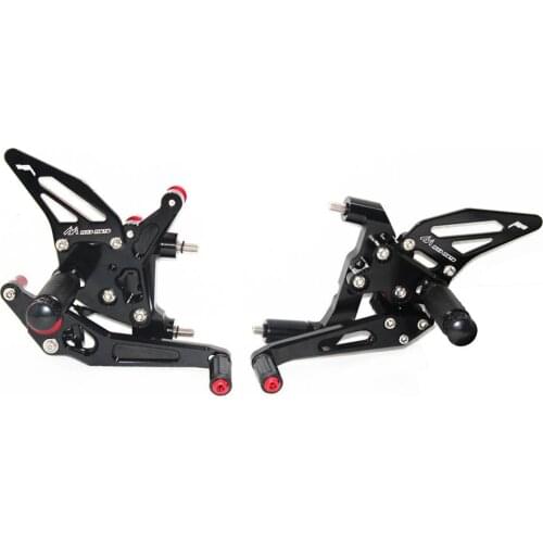 CNC Adjustable Footrests For Ducati 899 1199 Panicale 2012 2013 2014 2015 Foot Pegs Rider Rearsets Foot Rest Pedal