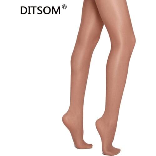 Children Girls Footed Dance Shimmery Tights 40D Quality Dance Stage Performance Pantyhose Toast Light Toast Color