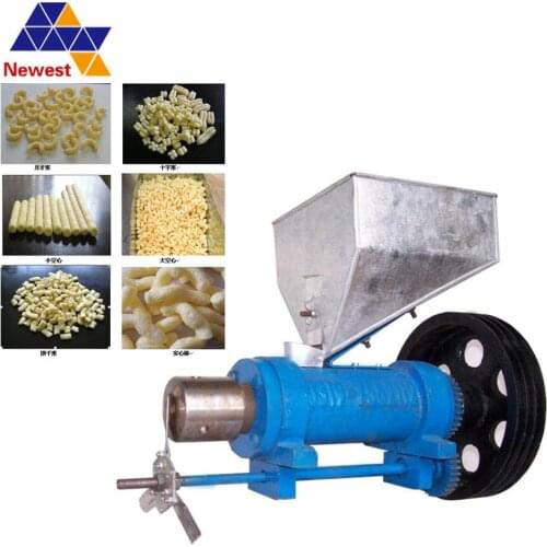 220/380v free shipping corn and rice extruder machine with 6 mould without motor and frame
