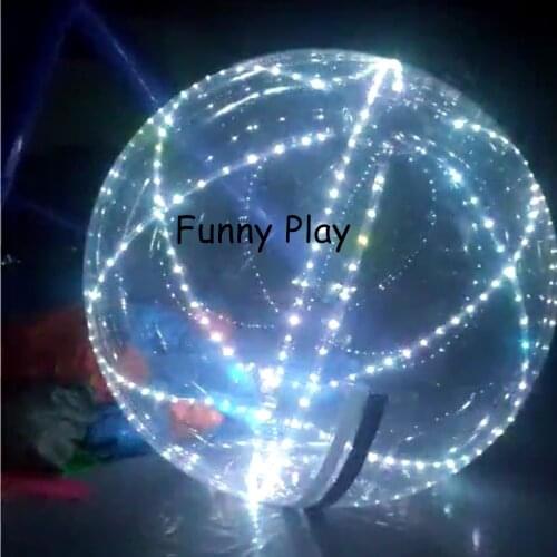Giant walk on water balloon pvc led Colorful Water Bubble water walking ball with colorful light Human hamster ball on water