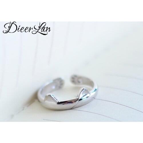 Hot Sale Charming Romantic Cat Rings for Women Men Jewelry Adjustable Size Rings Christmas Gift Dropship 2021
