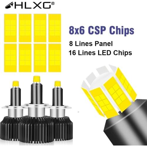 HLXG 18000LM h1 LED canbus luces headlight car Light h7 led 360 5000K CSP H8 H9 H11 9012 9005 9006 HB3 HB4 bulb lamp 100W 12V