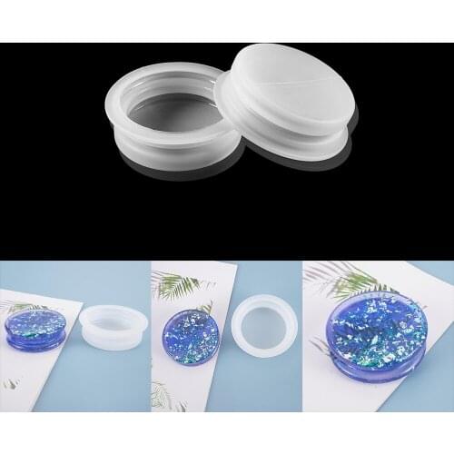 Round Dish Tray Silicone Mold Crystal Ashtray Epoxy Resin Salver Mold Handmade Stock DIY Crafts Decorations Jewelry Making Tools
