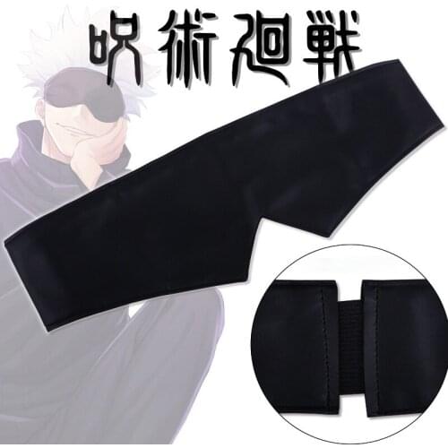 HOT Anime Jujutsu Kaisen Gojo Satoru Headwear Eye Patch Mask for Men Women Cosplay Halloween Party Props