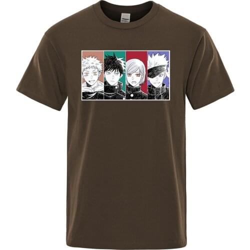 Japanese Anime Jujutsu Kaisen Tshirts Men Funny Short Sleeve Mens Tops Korean Summer T-Shirts Fashion Lovely T Shirt Streetwear