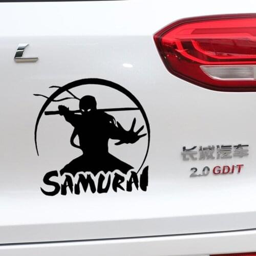 Car Stickers Japanese Samurai Funny Creative Decoration Decals For Trunk Windshield Auto Tuning Styling Vinyls D30