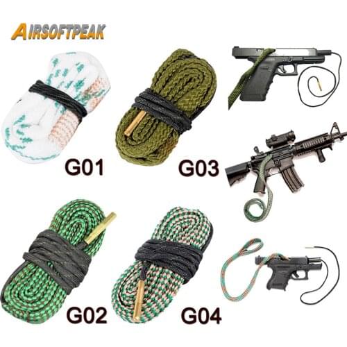 Hunting Gun Accessories Bore Cleaner .22 Cal.223 Cal.38 Cal& 5.56mm 7.62mm 12GA Rifle Cleaning Tool Rifle Barrel Calibre Rope