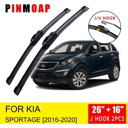 Kia Sportage 2016 2017 2018 2019 2020 Front Windscreen Wiper Blades Cutter Car Accessories U J Type