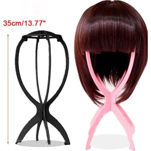 Folding Wig Stand Hat Display Wig Head Holders Mannequin Head Stand Portable