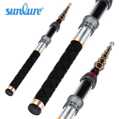 Telescopic sunlure 1.5M-3.6M 1PC High Carbon Fishing Rod 8/9/10/11/12/14 Section Metal Handle Sea Fishing Rod Fishing Tackle