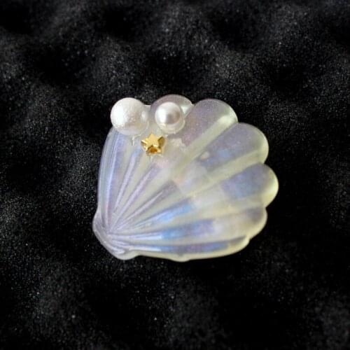 Japan style hair jewelry shell pearltiara hair clip pin wedding hair accessories for women offer woman tiaras for girls kanzashi