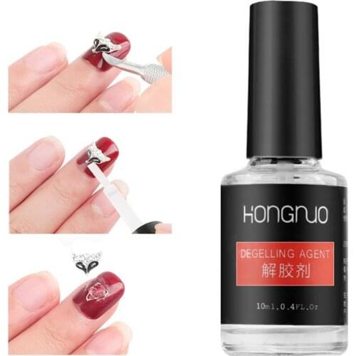 10ml Liquid Nail Dissolve Agent Easily Operation Cleaning Gel Remove Glue Fake Nails Dissolving Agent Cleaner for Manicure