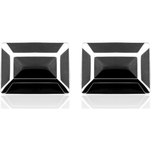 C-MAN Luxury shirt Black roof Enamel cufflink for mens Brand cuff buttons cuff links High Quality abotoaduras Jewelry