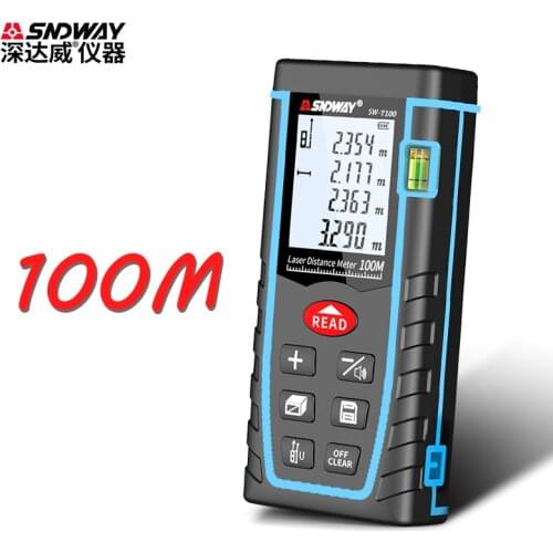 SNDWAY Rangefinder Laser Distance Meter SW-T40/60/80/100 High-precision Infrared Measuring Instrument Handheld