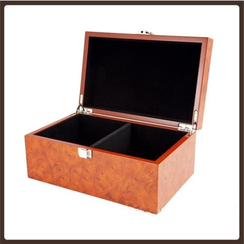 Wooden Chess Pieces Box Large Professional Anti Collision Luxury Chess Set Solid Wood Storage Box Xadrez Jogo Chess Accessories