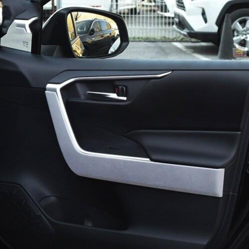 For Toyota RAV4 XA50 2019 2020 Car Inner Door Handle Cover Armrest Moulding Trim Sticker Strip Car Styling Accessories