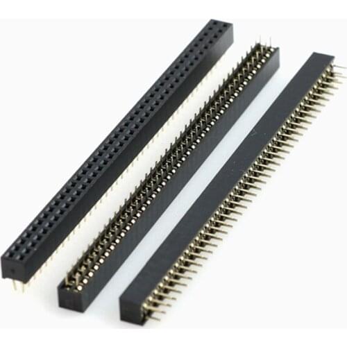 Double row pin socket, double row mother socket 2.54MM Spacing 2*2P/3/4/5/8/10/20-40P