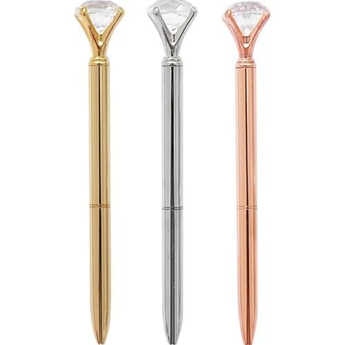 Korea creative gold diamond pen crystal pen queen Scepter ballpoint pen creative gift