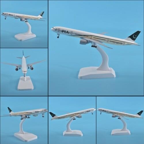 JASON TUTU 20cm Pakistan Airlines PIA Boeing 777 Plane Model Aircraft Model 1:300 Diecast Metal Airplane Model Planes Dropshippi