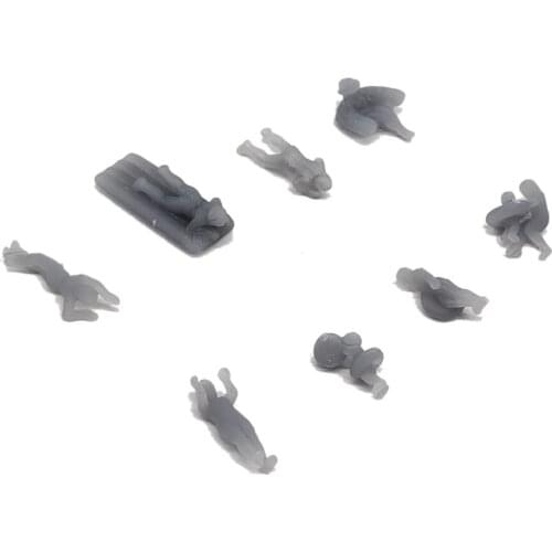 Outland Models Military Scenery Structure Swimming / Beach People Figure Set 1:160 N Scale