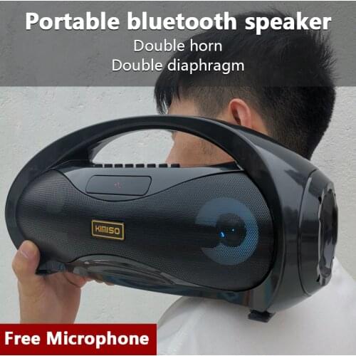 Powerful Bluetooth Speaker with Mic Wireless Portable Column Home Theater Music Center System 4D Stereo Subwoofer caixa de som