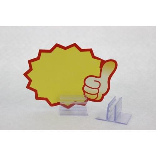 25mm PVC soft hard extrusion grip clip strip POP extrude clip label holder tag shelf promotion sign snap furniture accessory