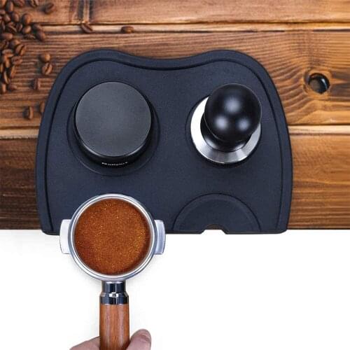 New 1PCS Coffee Anti-slip Tamper Mat Silicone Home Bar Coffee Machine Manual Handle Pad Kitchen Tool Home Coffee Accessories